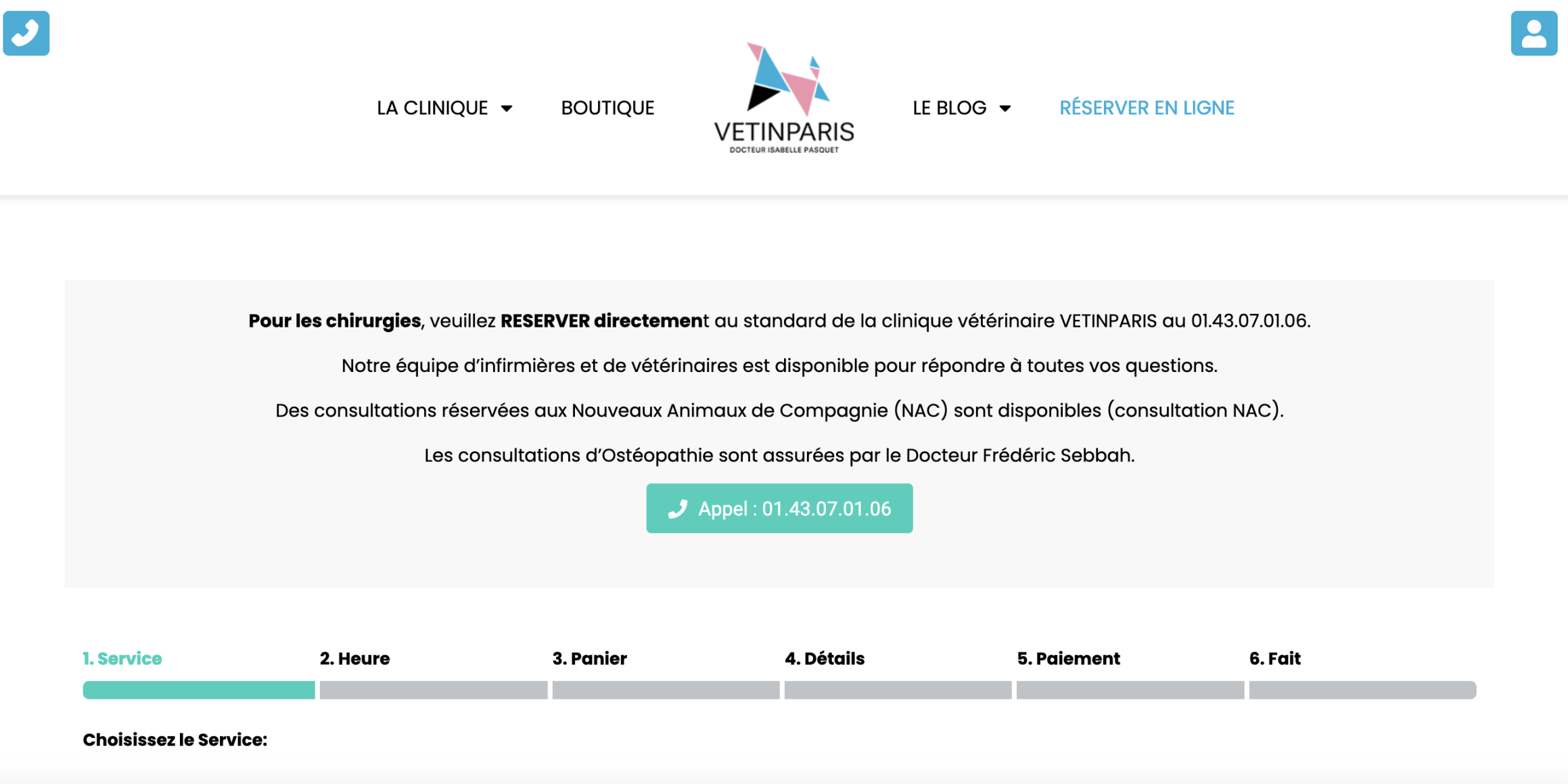 VETINPARIS rendez ovus en ligne veterinaire Rendez vous en ligne