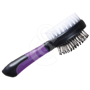 Brosse Perfect Care Chat double : à picots métals et poils