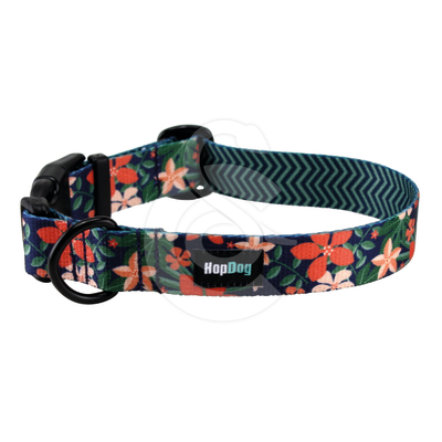 Collier Hop Dog Pink Garden