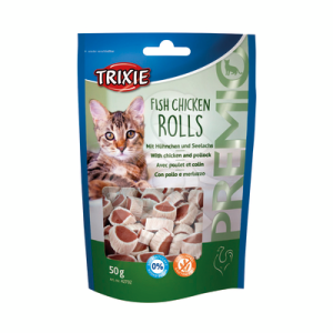 Friandises Chat Trixie Premio Fish Chicken Rolls