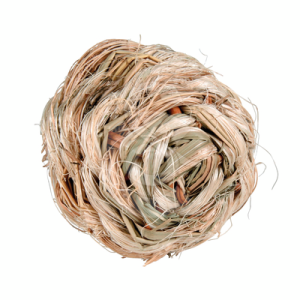 Jouet rongeur Trixie : balle en herbe avec grelot