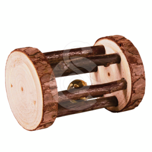 Jouet rongeur Trixie : rouleau de jeu en bois