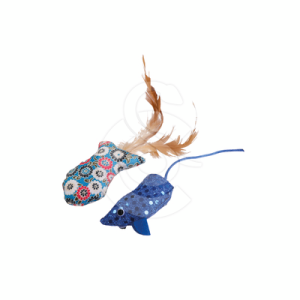 Jouet chat Wouapy : Poisson à plumes et souris