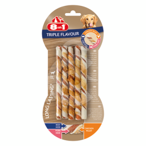 Os à mâcher 8in1 Triple Flavour Twisted Sticks