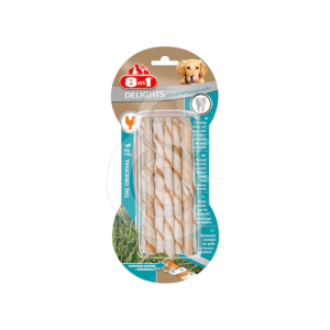 Os à mâcher 8In1 Dental Delight Twisted Sticks