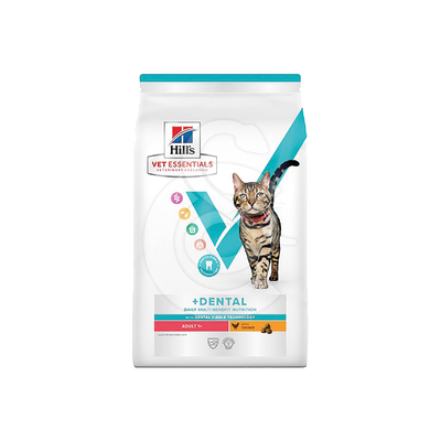 Vet Essentials Chat Multi-Benefit + Dental Adult 1+ Poulet
