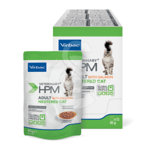 Veterinary HPM Cat Adult Neutered Salmon Bouch. Sach.re.