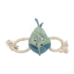 Jouet chien Trixie : Poisson en cuir sur corde