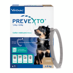 Prevexto collier Chien <= 8 kg