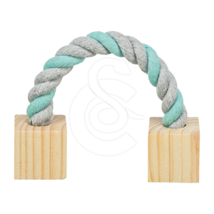 Jouet rongeur : corde avec bois