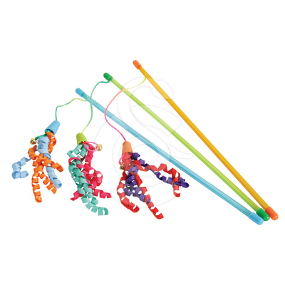 Jouet chat Zolux : canne à pêche à rubans