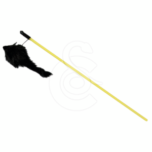 Jouet chat Trixie : Canne à pêche souris en peluche