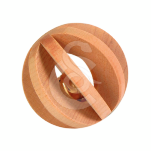 Jouet rongeur Trixie : balle de jeu en bois