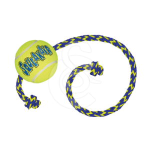 KONG AirDog Squeakair Balle avec corde