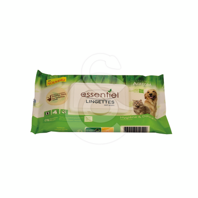 Lingettes biodégradables Essentiel Aloé Véra
