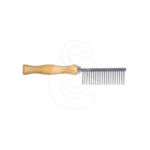 Peigne à manche en bois