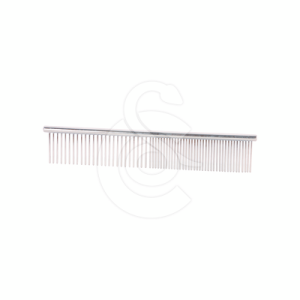 Peigne en métal sans manche à double denture