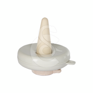 Tétine flottante blanche pour veau avec anneau de fixation