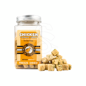 Friandises lyophilisées Kiwi Walker Poulet Epinards Carottes